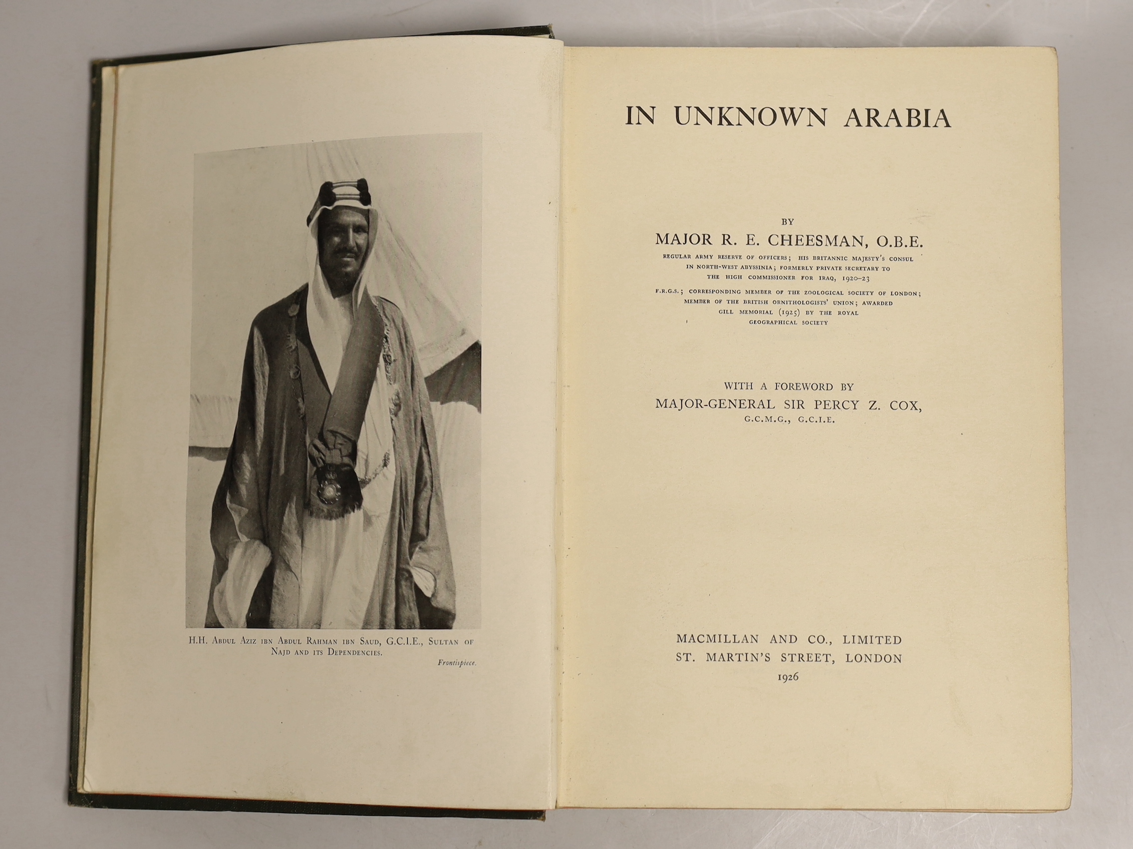 Burton, Isabel - AEI: Arabia Egypt India: a narrative of travel. 2 coloured maps (1 folded), 12 plates and engraved text illus.; newly rebound red morocco backed cloth, gilt decorated panelled spine. 1879.; Cheesman, Maj